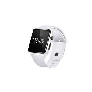 Sports Watch With Red Digital Square Dial Adjustable Band Detachable Design 47