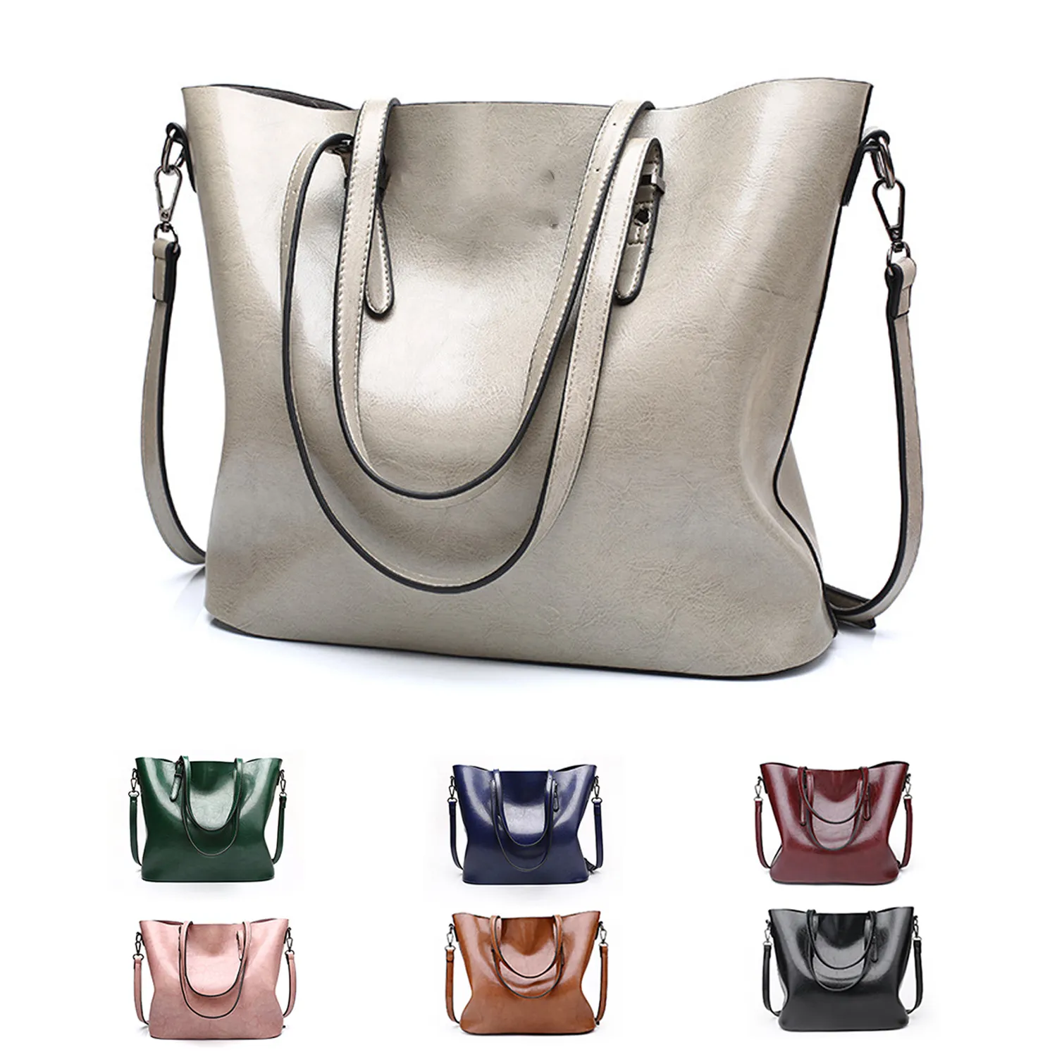 Women Leather Laptop Tote 2