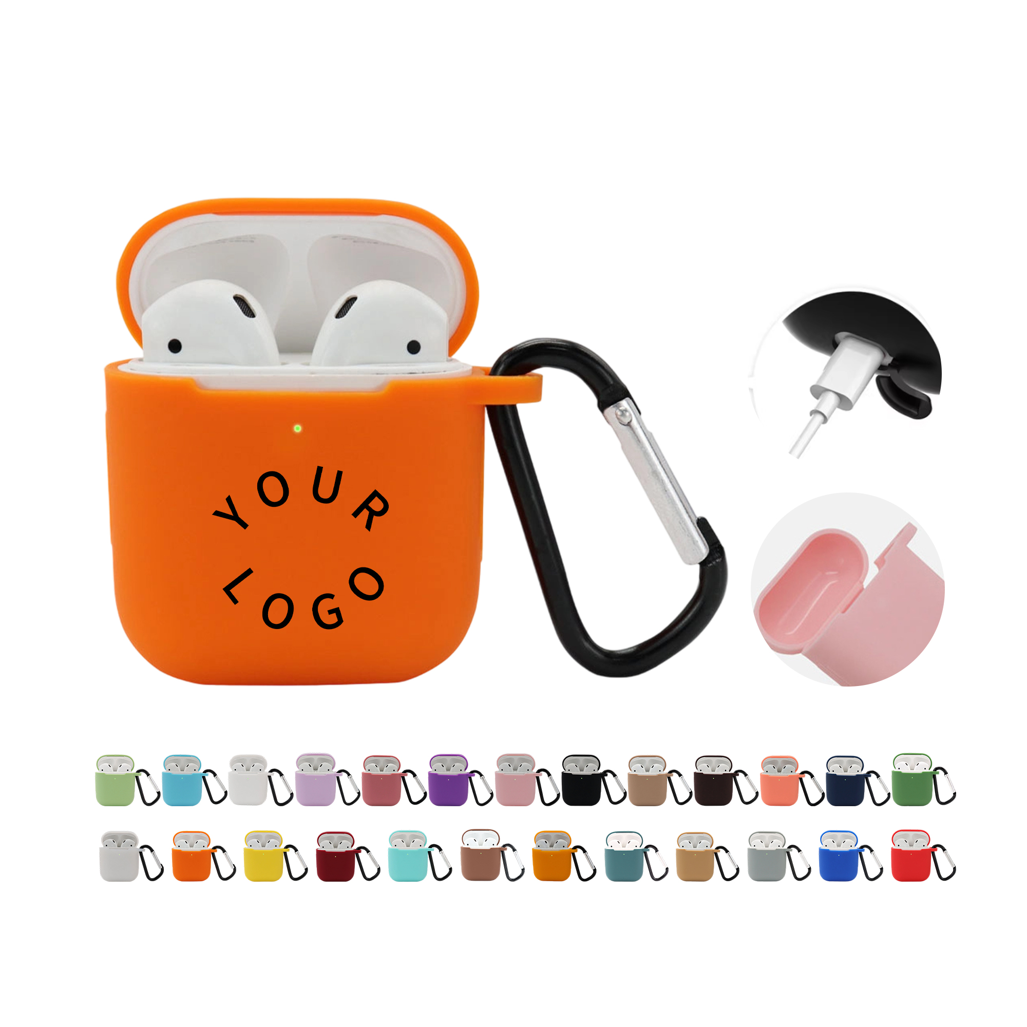 Silicone Earphone Protective Cover with Anti Lost Buckle 16