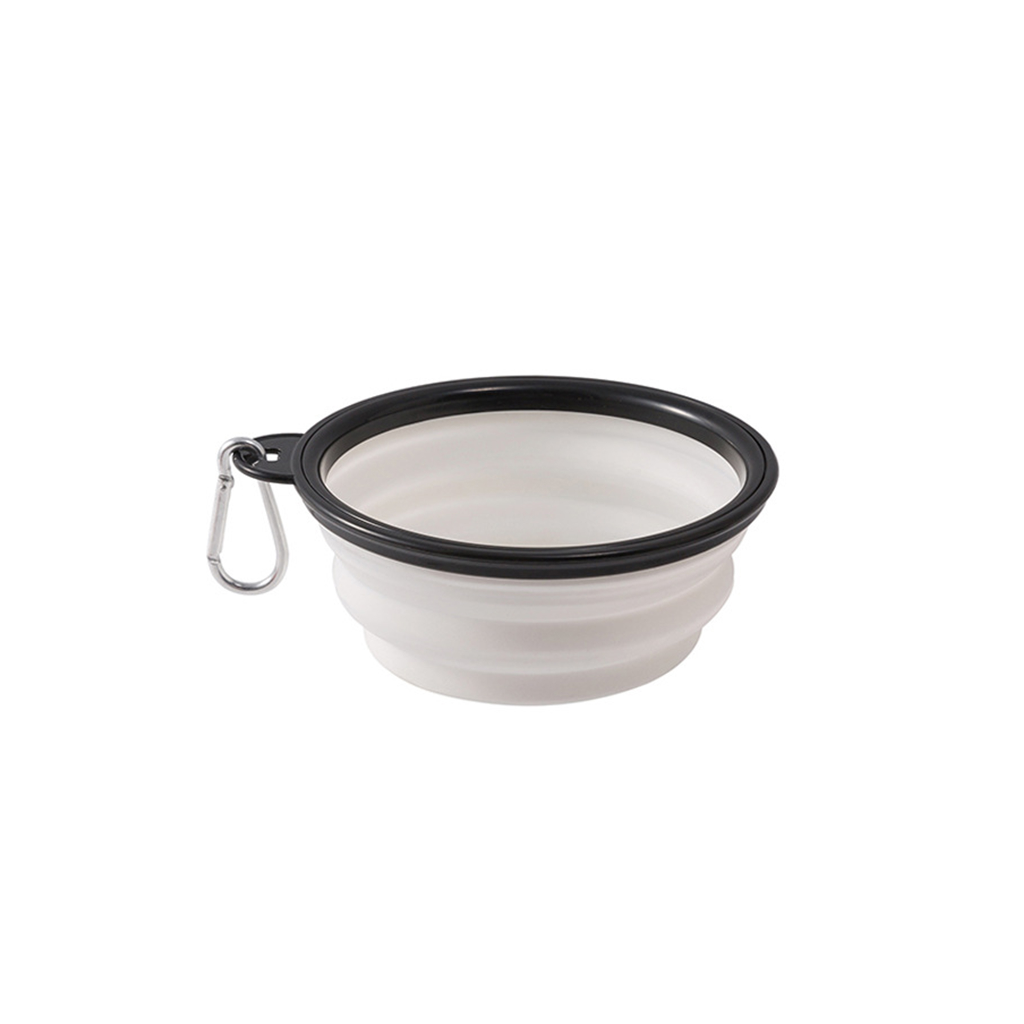 Portable Collapsible Pet Travel Dish With Carabiner 1