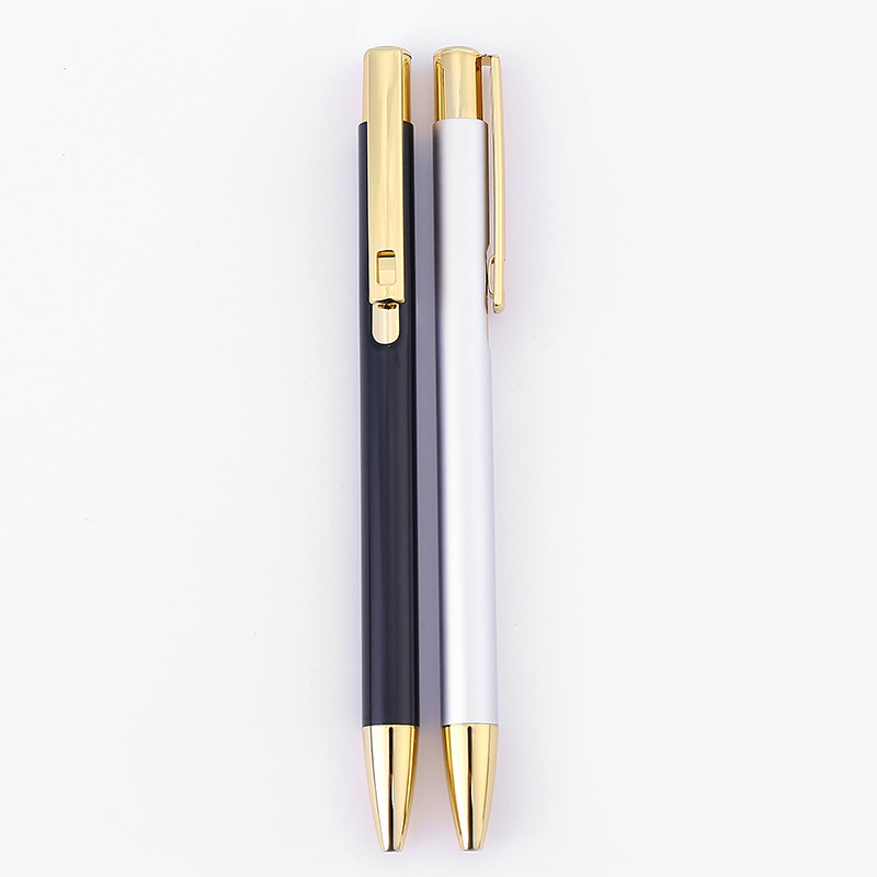 Metal Aluminum Pressing Ballpoint Pen Retractable Ballpoint Pen 3