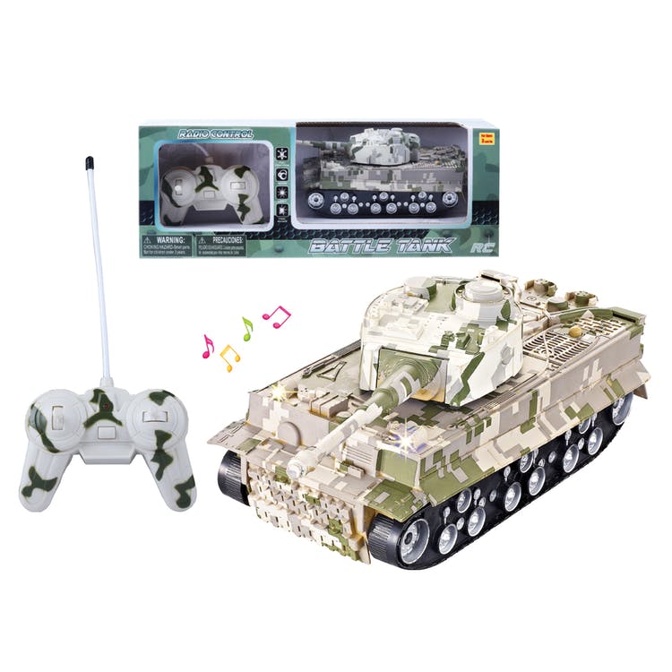 Toy Battle Tanks - Remote Controlled Camouflage 11" 2