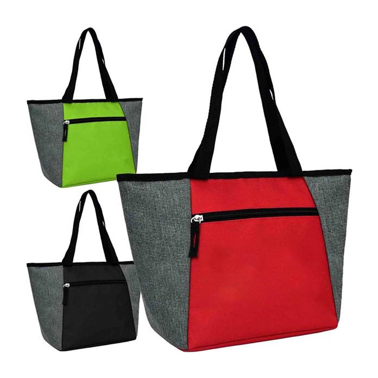 12L Oxford Insulated Cooler Tote Bag w/ Zipper 4