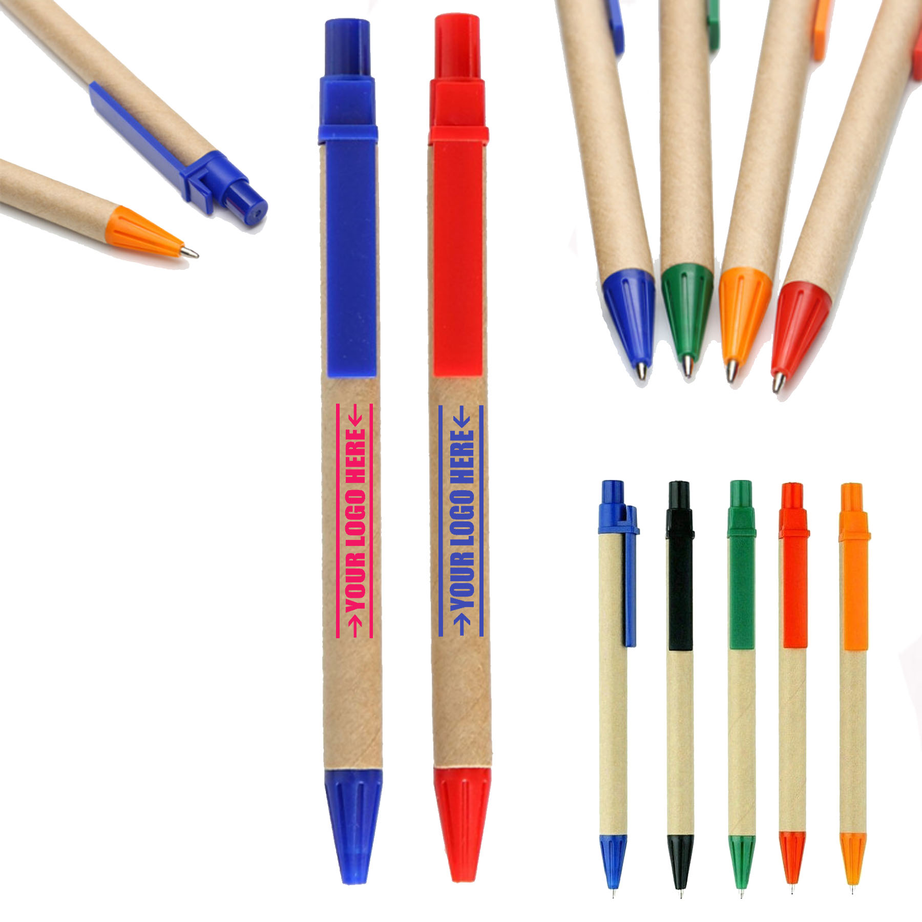 Environmentally Friendly Kraft Paper Ballpoint Pen 1