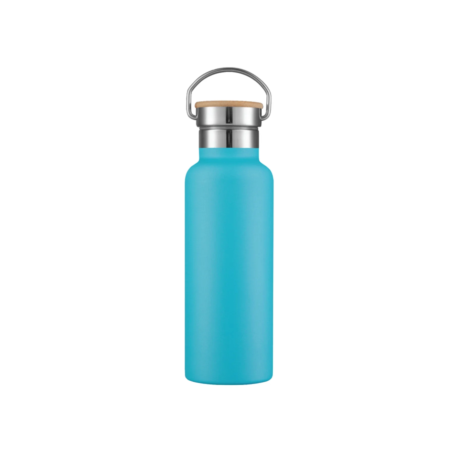 17oz Wood Lid Stainless Tumbler with Handle 10