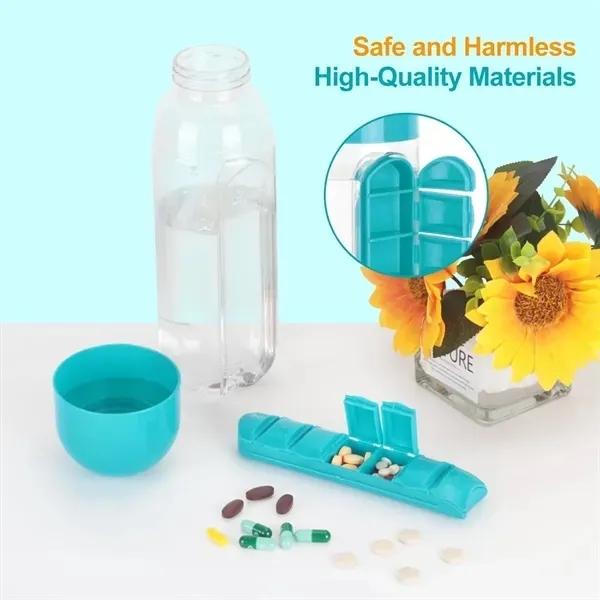 Pill Box and Water Bottle Combo 6