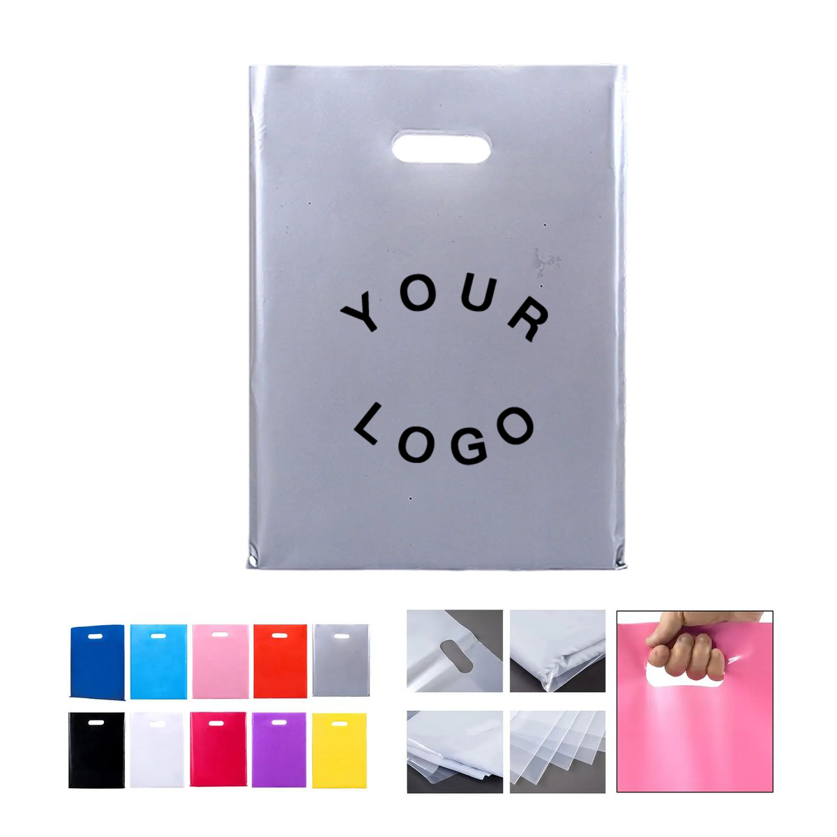 Non Woven Die Cut Handle Bag 14x10 Inches 2
