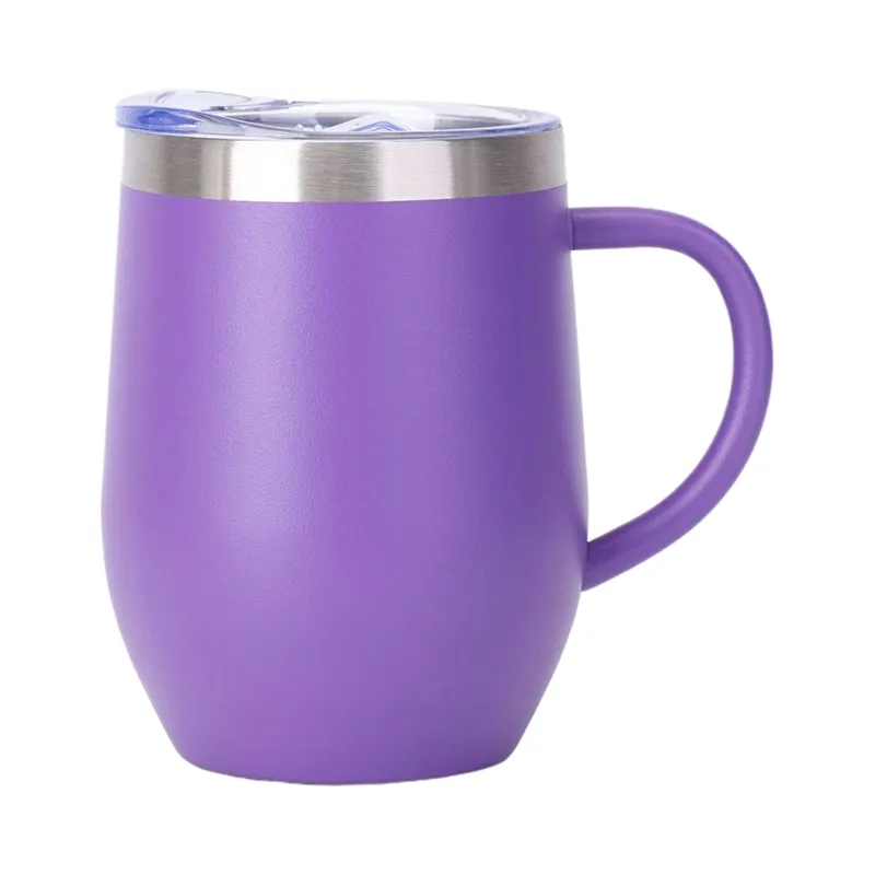 12Oz Stainless Steel Insulated Coffee Mug With Handle 7