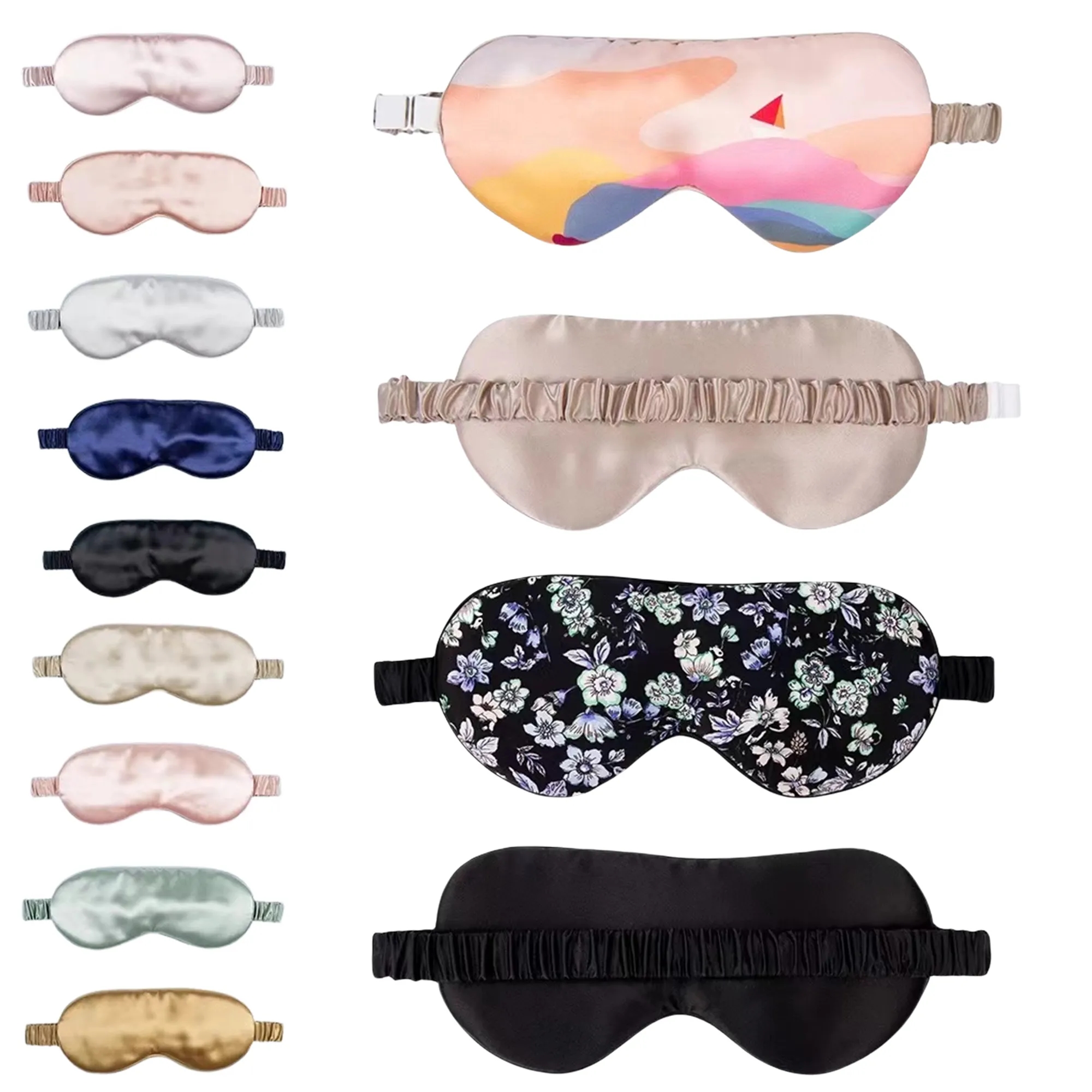 Full Color Sublimation Satin Eye Mask Elastic Strap MOQ100 4
