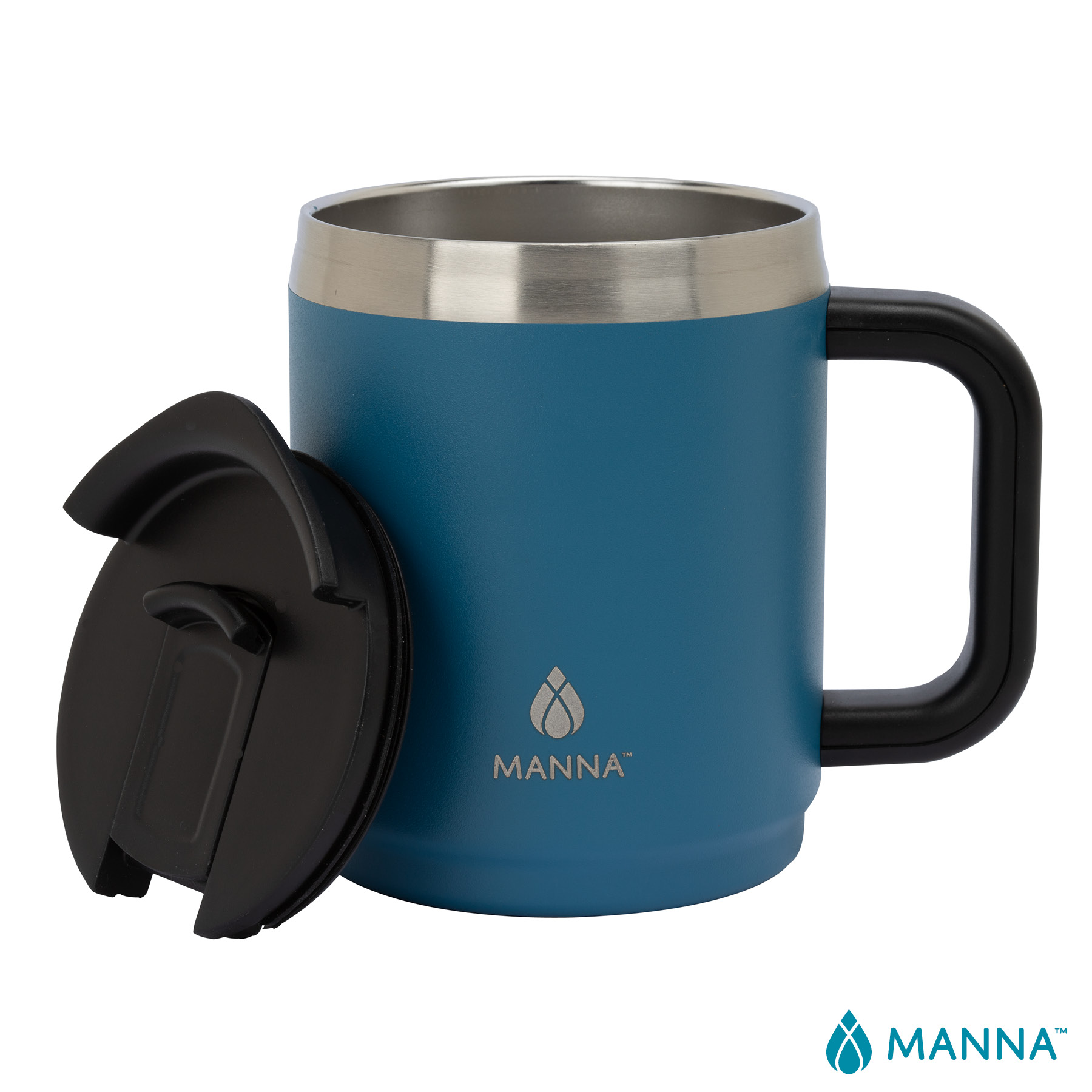 Manna™ 14 oz. Boulder Stainless Steel Camping Mug w/ Handle 4