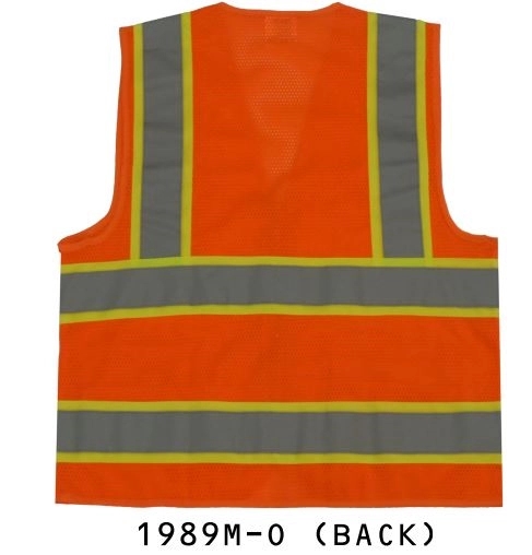 Ansi Class 2 Safety Vest , 2 Tone, Mesh, Orange 3