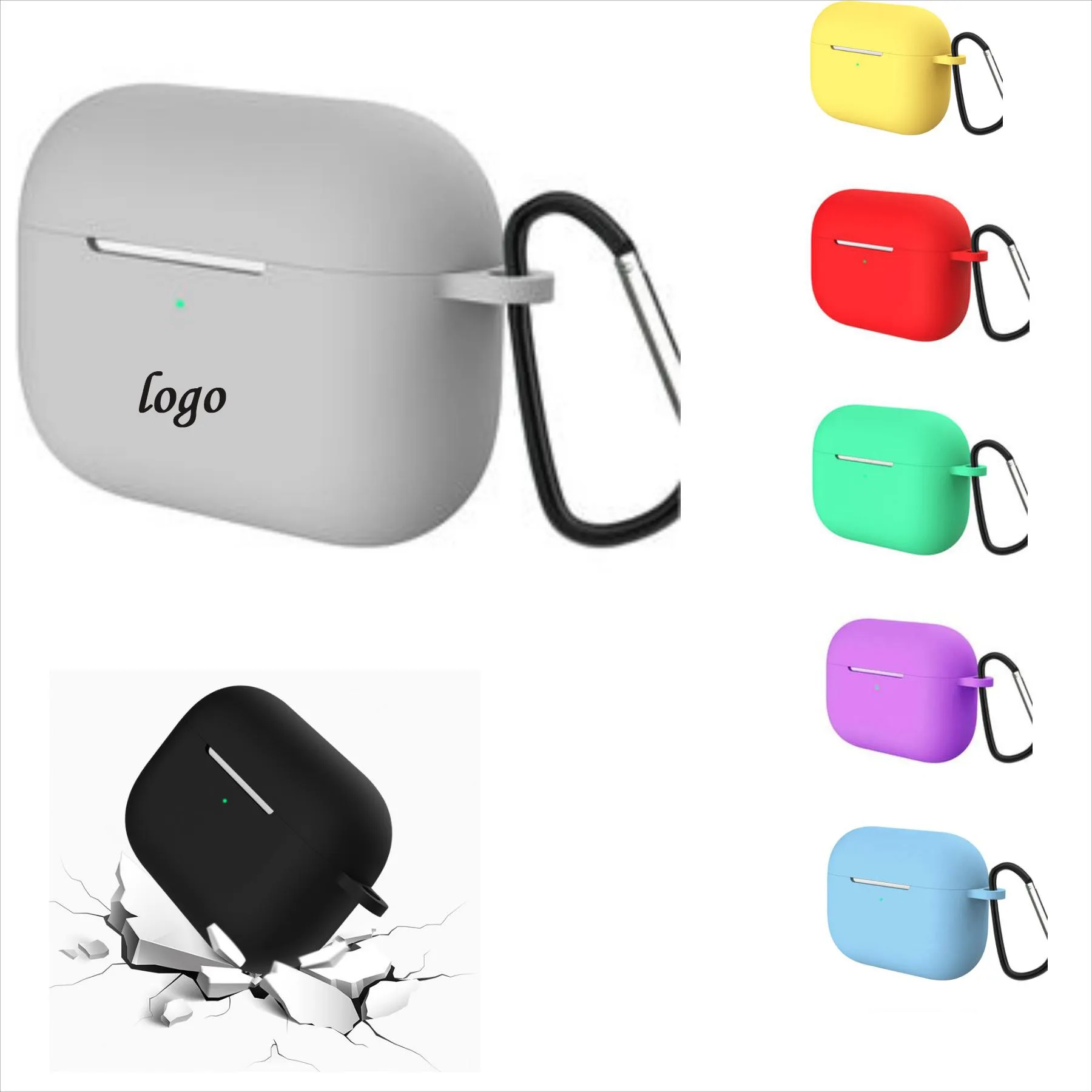Shockproof Silicone Earphone Case Cover For AirPods Pro3 2
