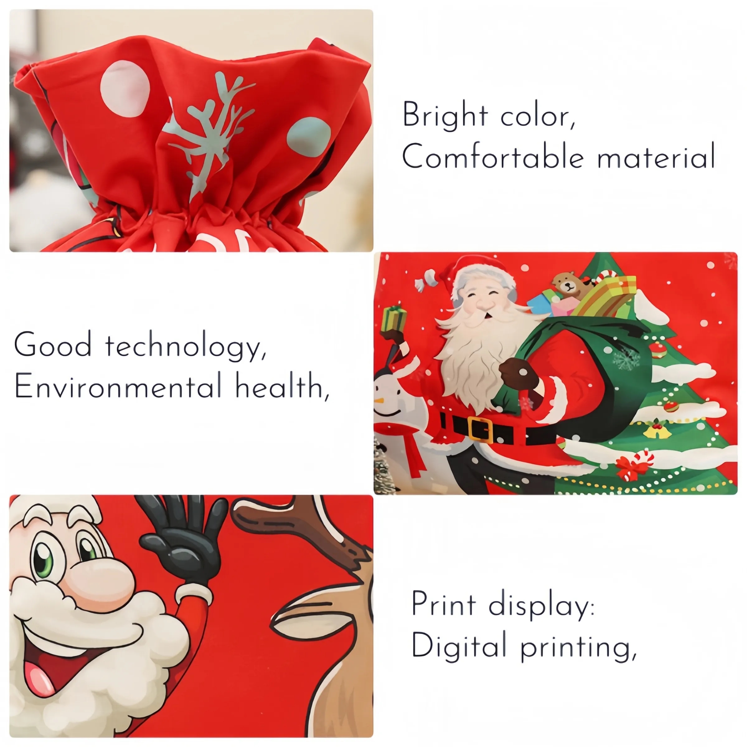 Christmas Decorations Linen Printed Placemat 7