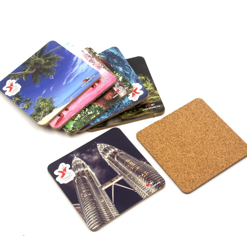 Square or Round Cork Coasters 2