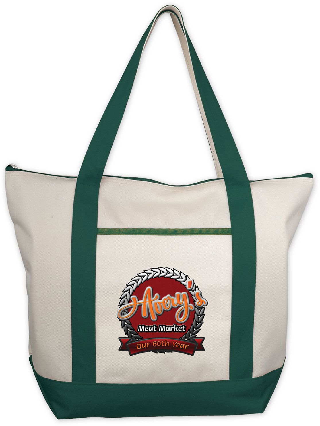 Classic Zippered Tote - Embroidered, custom tote bag with logo imprint 13