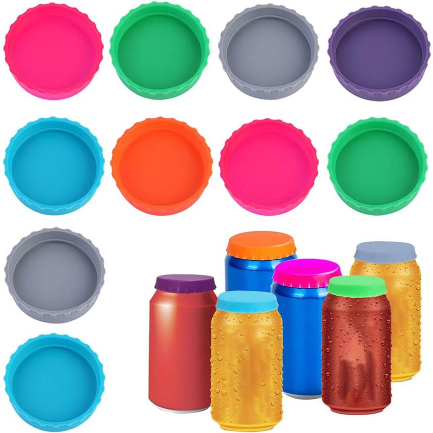 Universal Silicone Bottle Lids 5