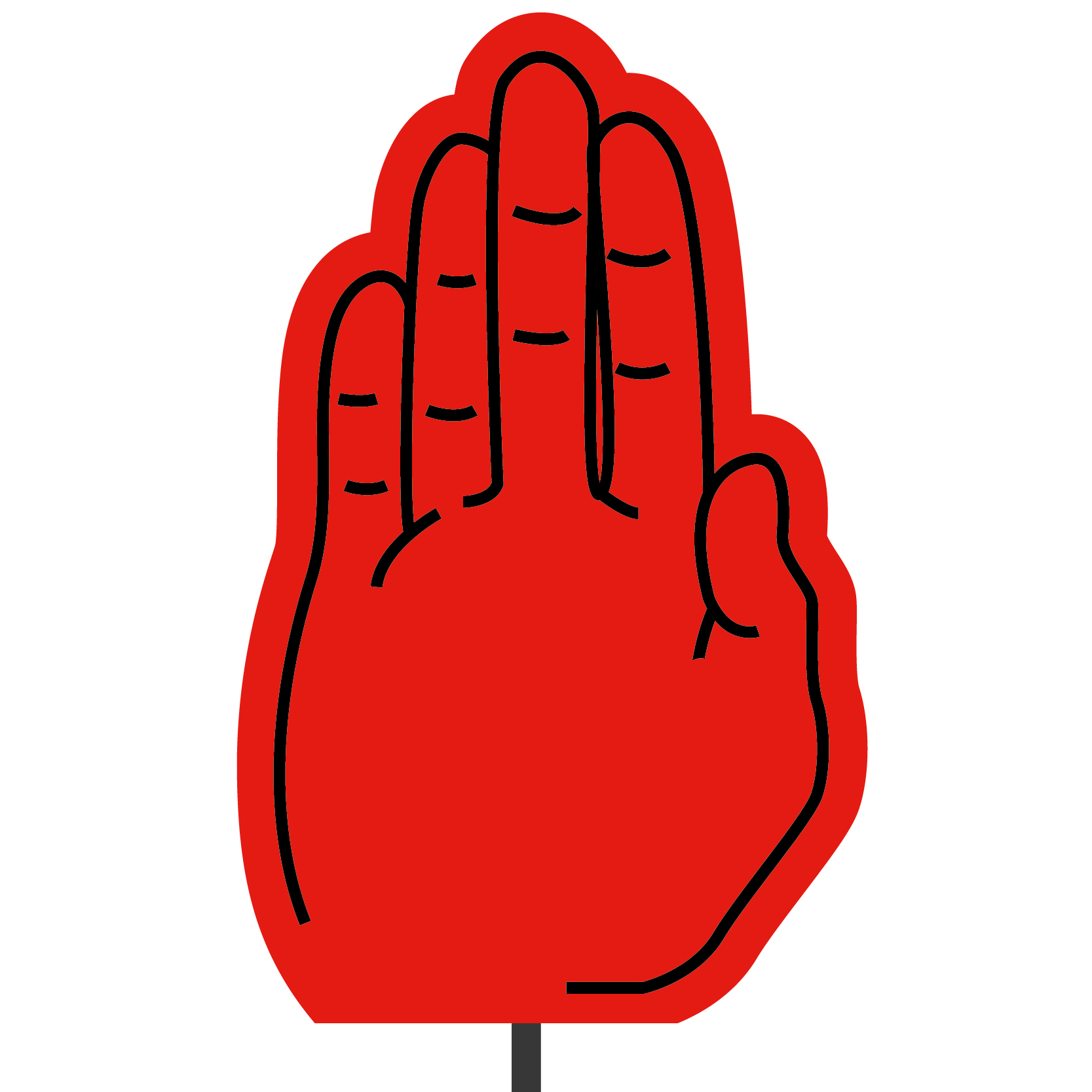 Foam Hand Topper 13