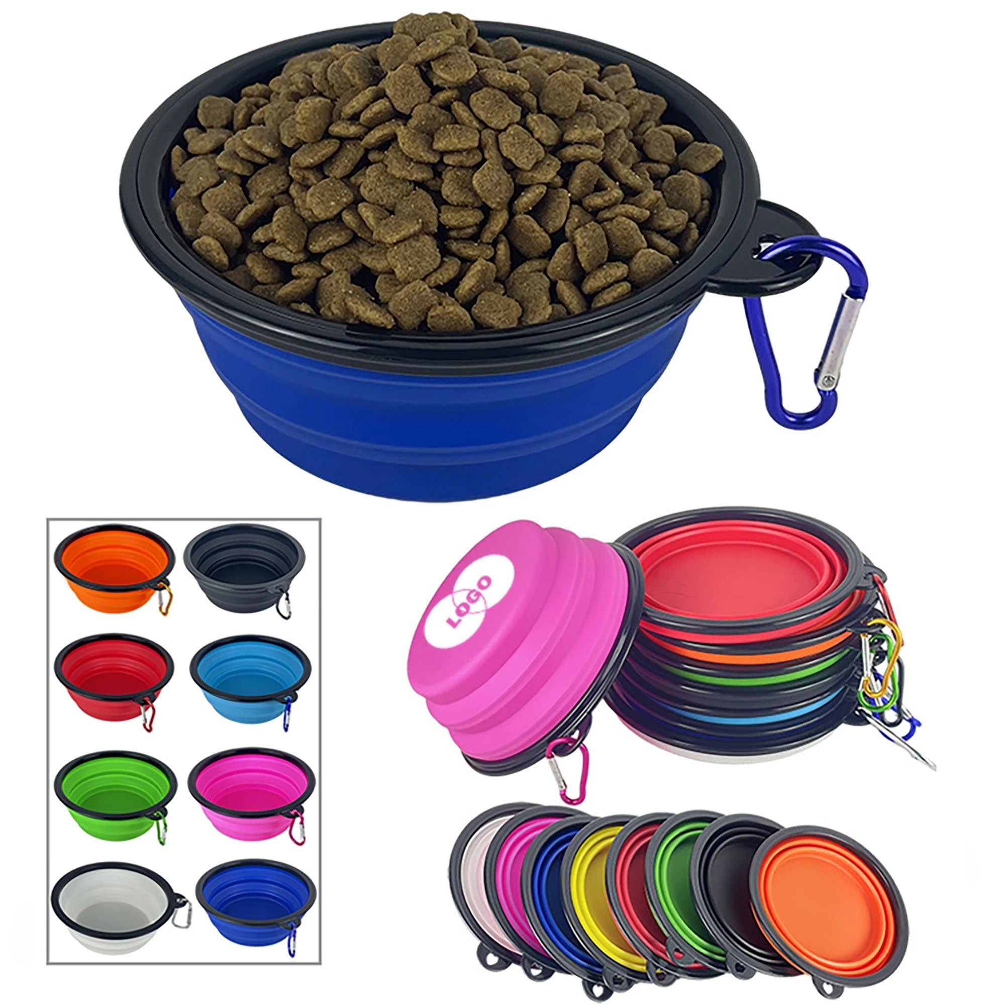 Collapsible Pet Bowl with Carabiner 2