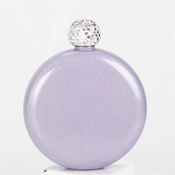 Booze Shot Flask for Women-AB Crystal Lid 7