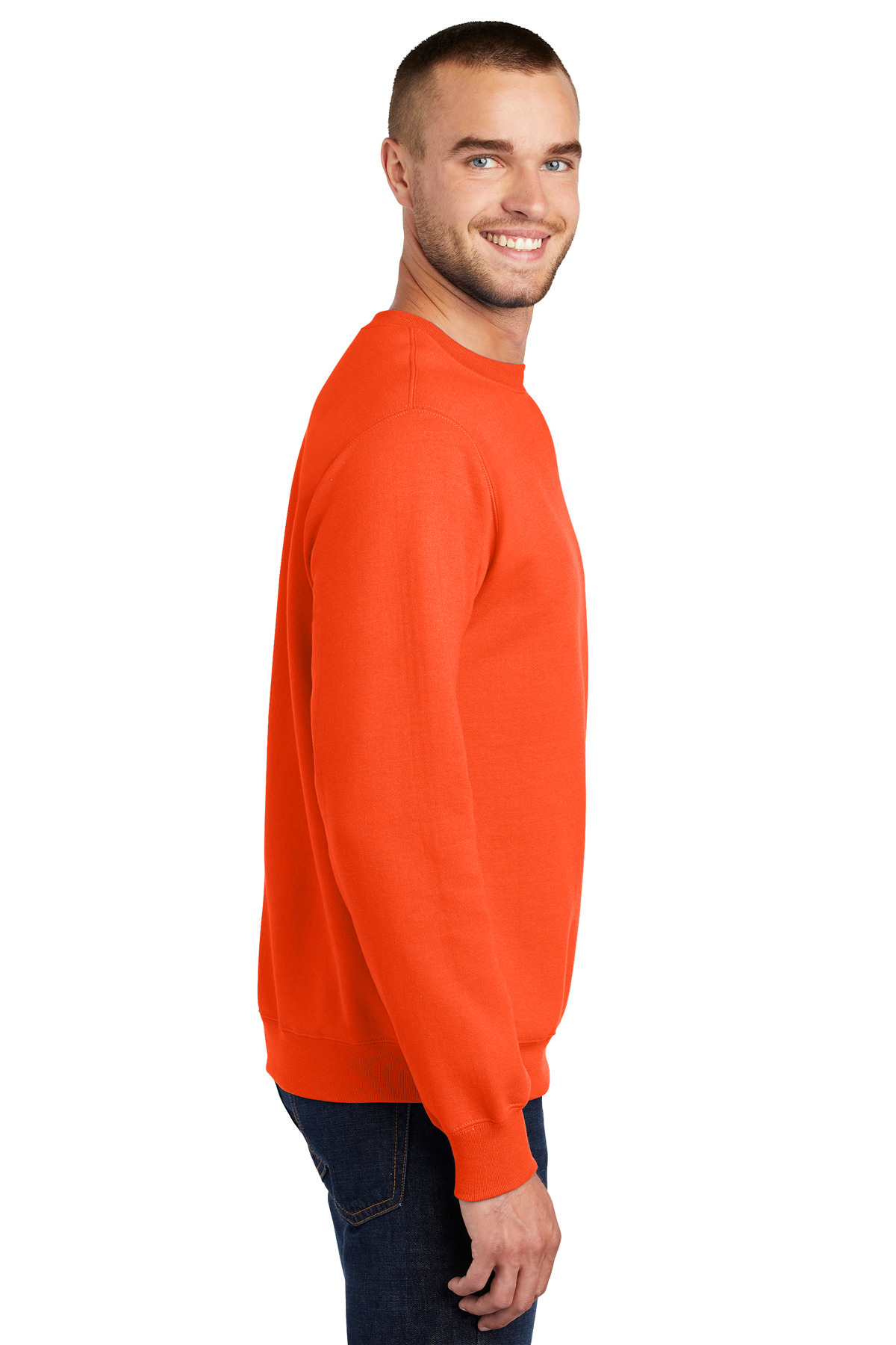Port & Company® Essential Fleece Crewneck Sweatshirt, custom hoodie or sweatshirt with logo imprint 11