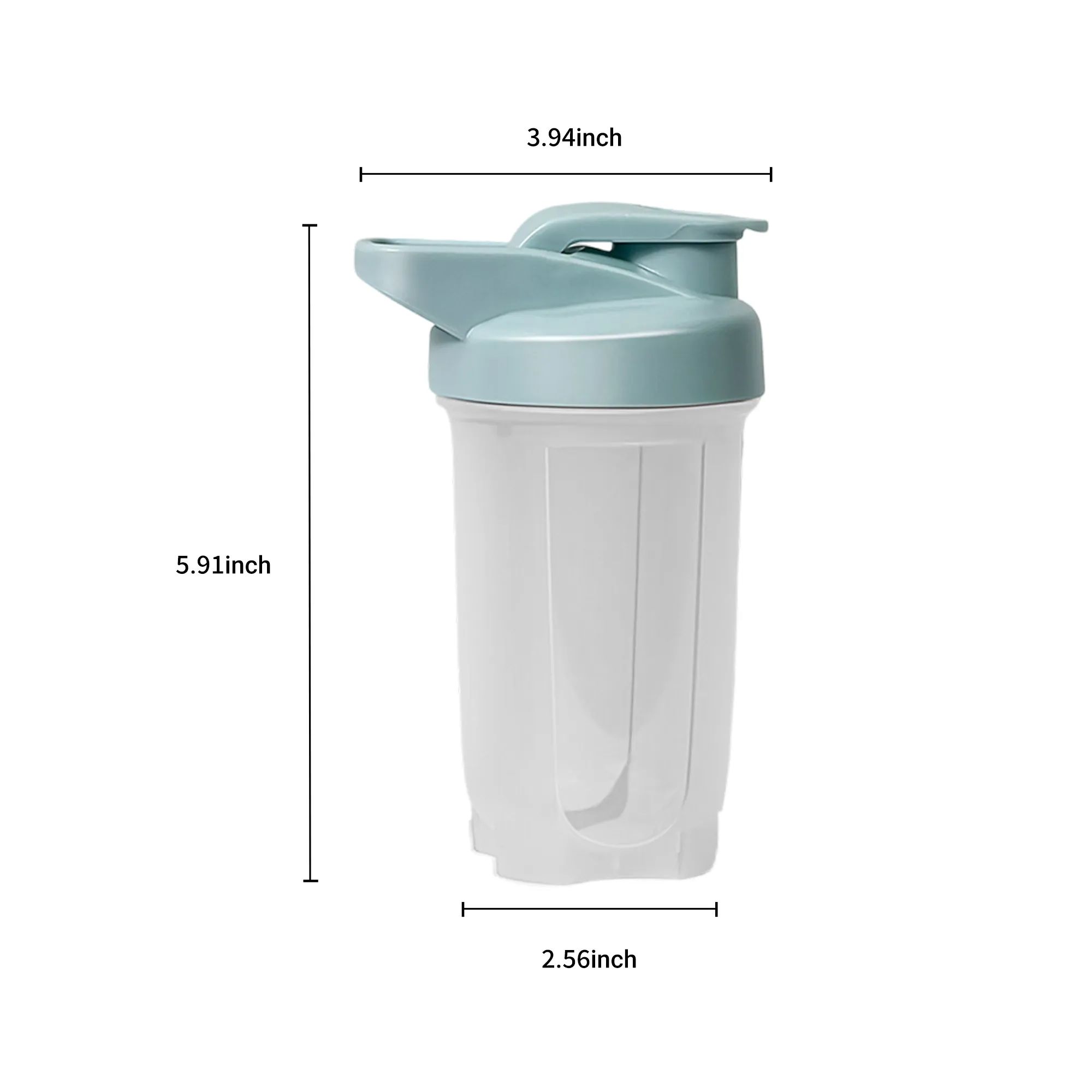 10 oz PP Shaker Cup with Flip Top and Handle 7