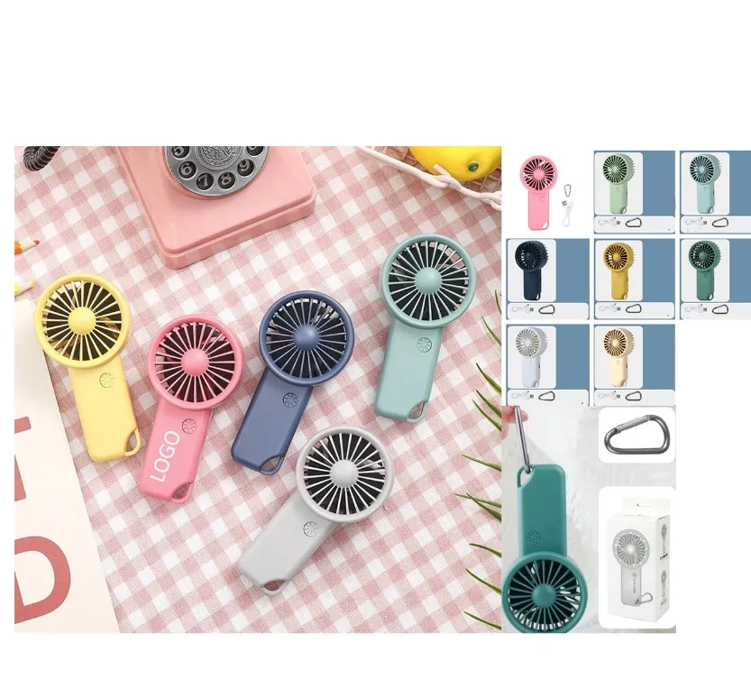 Rechargeable Mini USB Fan with Carabiner 5