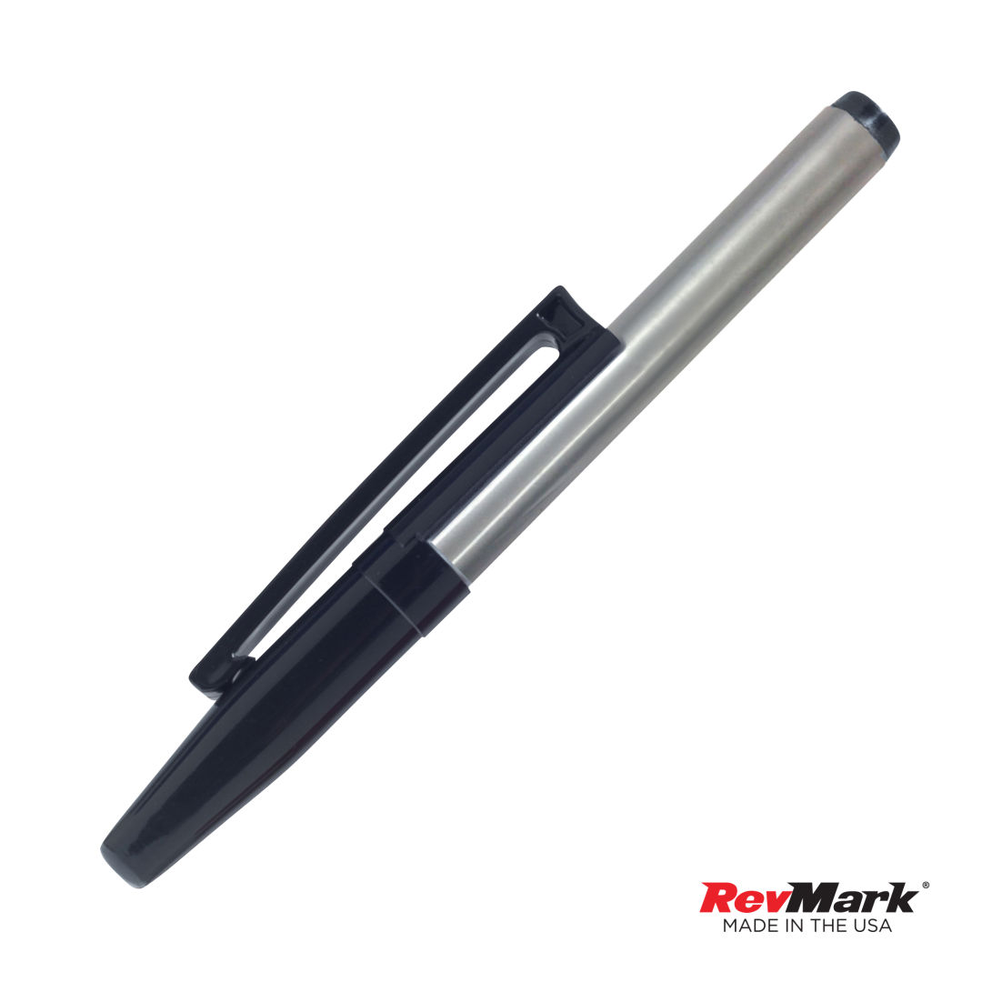 RevMark® Silver Barrel Industrial Permanent Marker w/clip 5