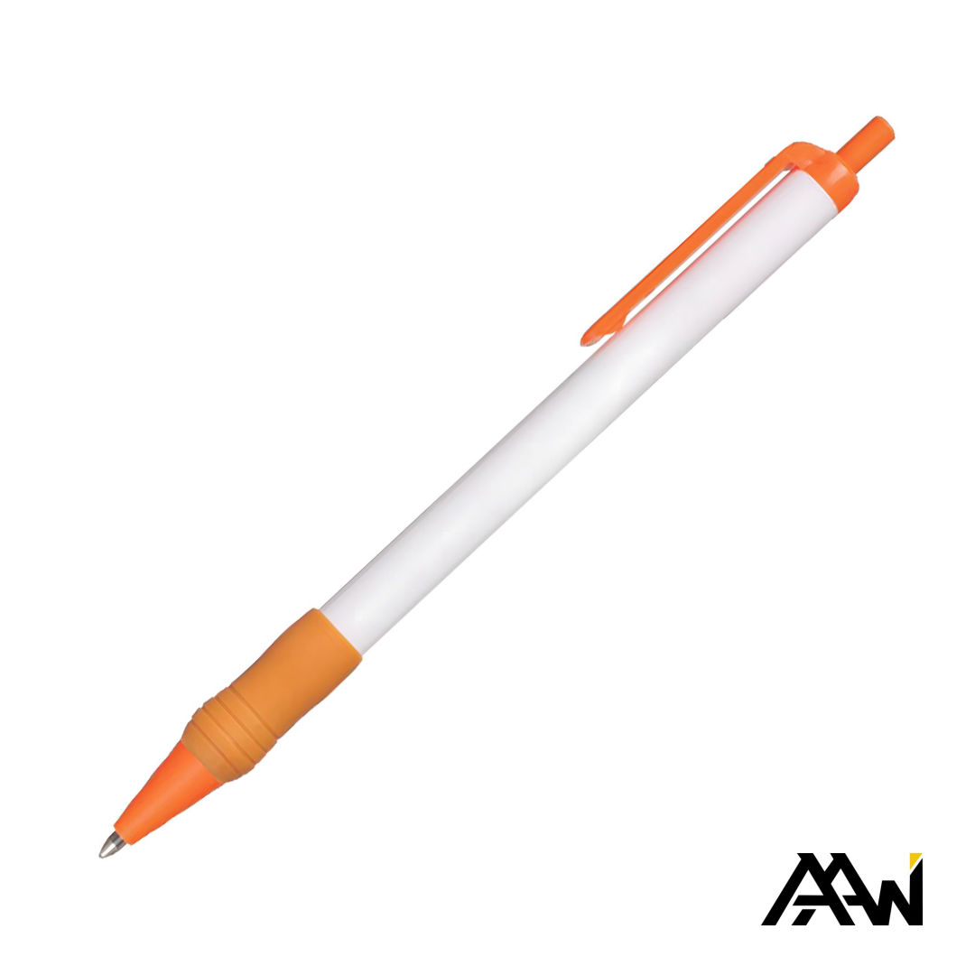 Value Slim Grip Pen w/Glossy Barrel & Matte Colored Trim 17
