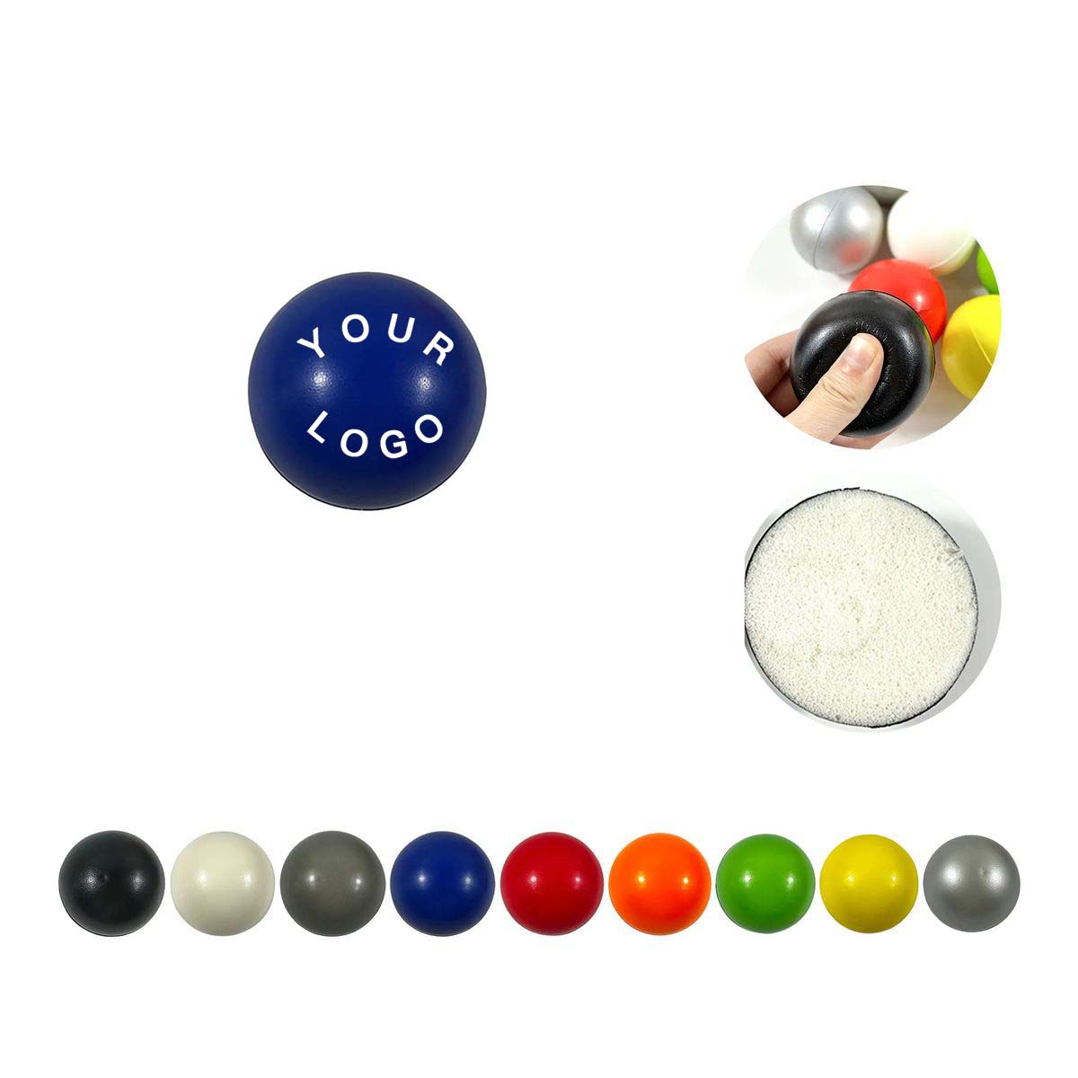 Compact Stress Relief Ball Lightweight Durable 3