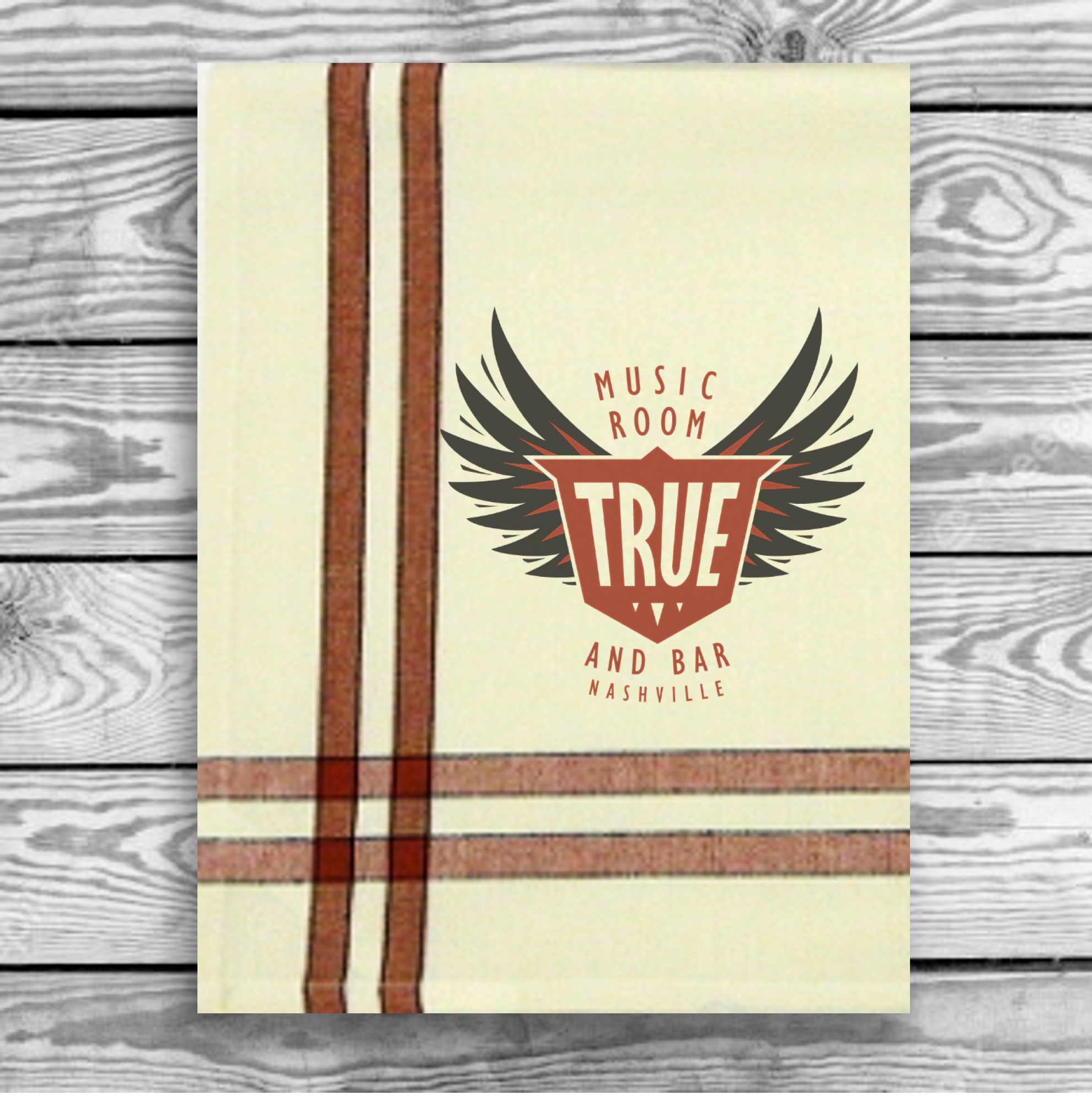 Red/Black Double Stripe Kitchen Towel - 20"x28" 10