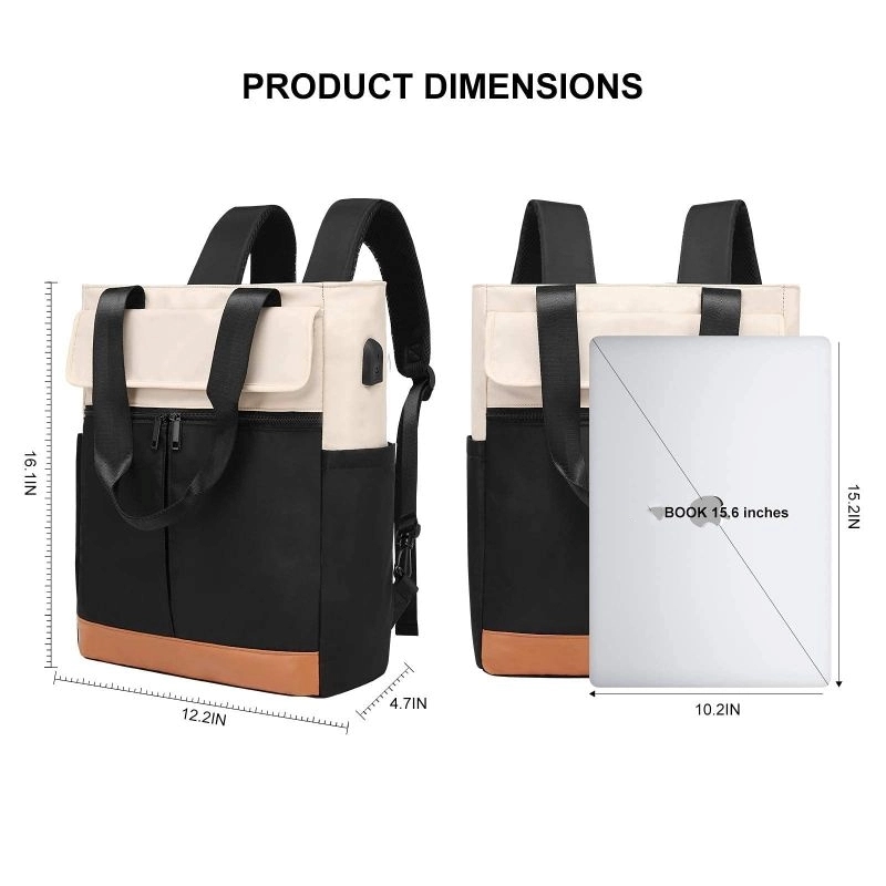 2-In-1 Wide Top Open Laptop Backpack 7