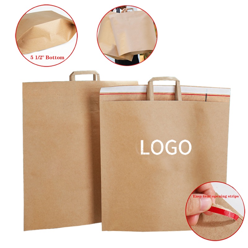 Easy Tear Open Paper Bag W/ Flat Handles 2