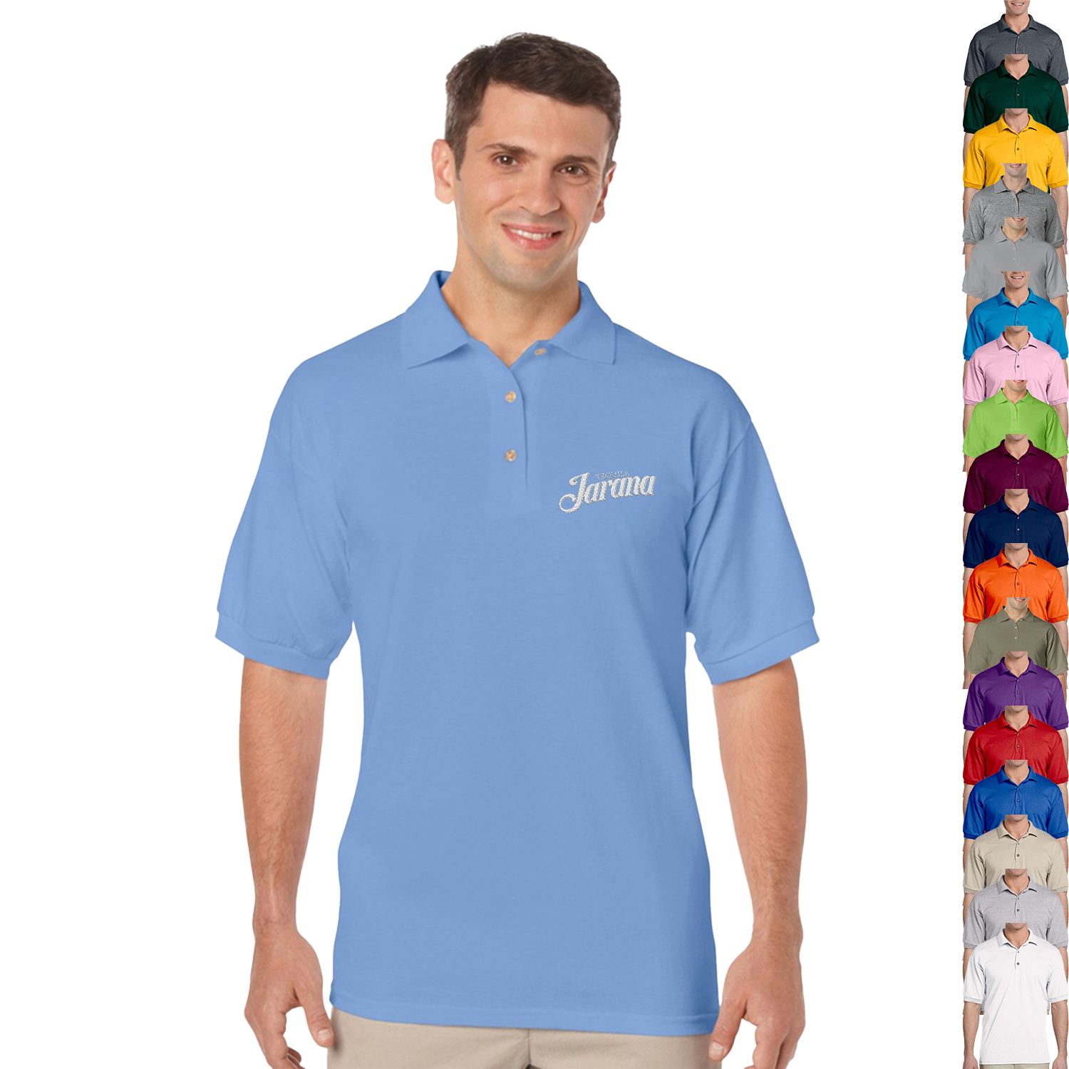 Gildan Dryblend 5.6 oz 50/50 Cotton/ Polyester Polo T-Shirt 2