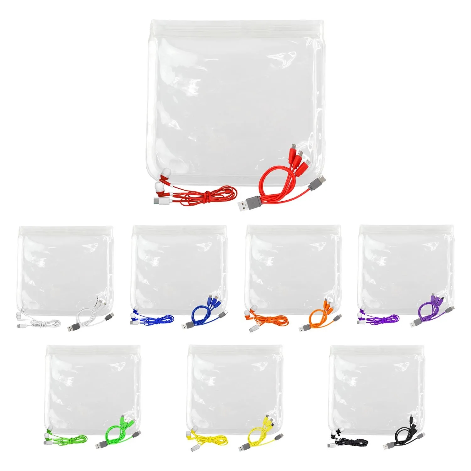 Clear Cable & Ear Bud Set 2