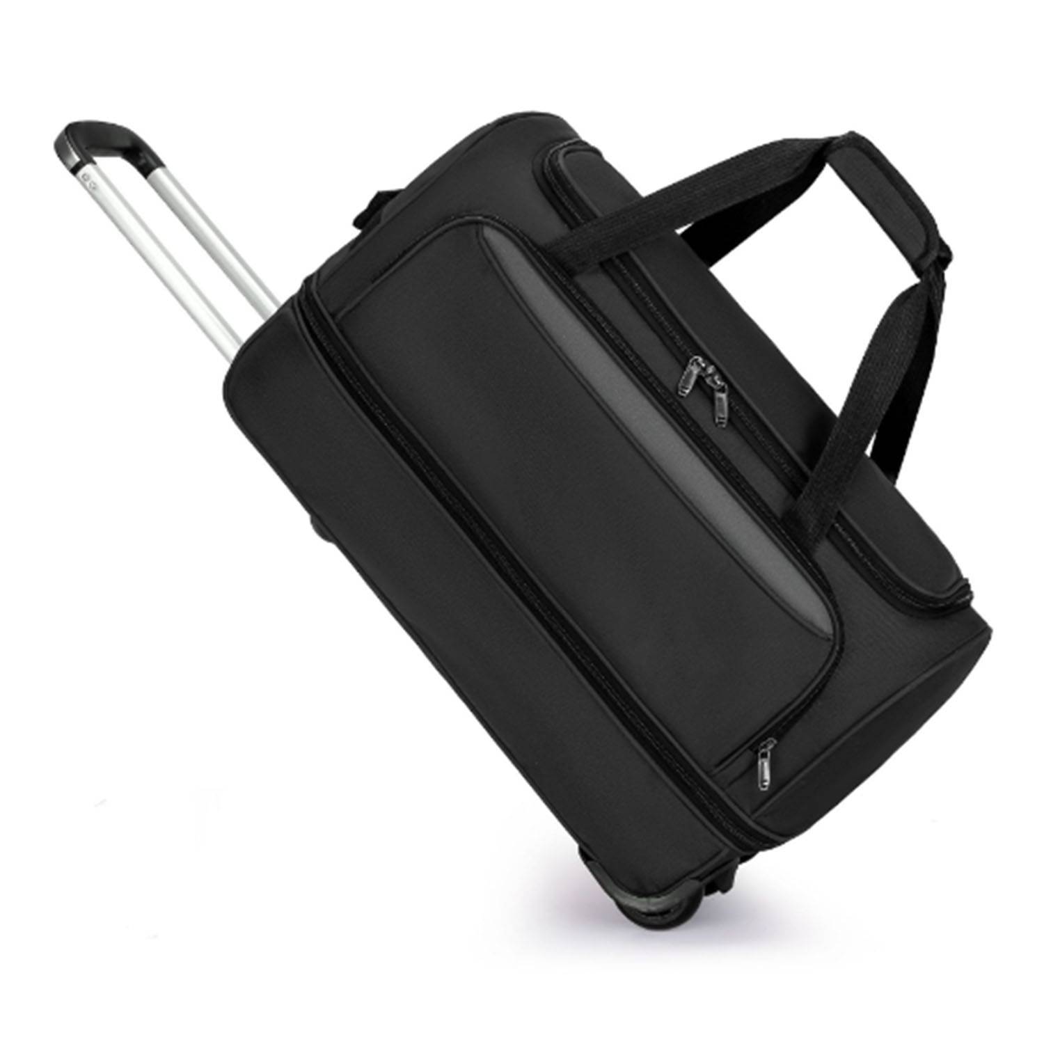 Oxford Bra Foldable Roller Duffel Travel Bag 3