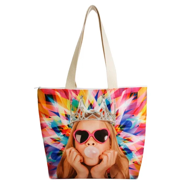 Sublimated Zippered Tote Bag 1