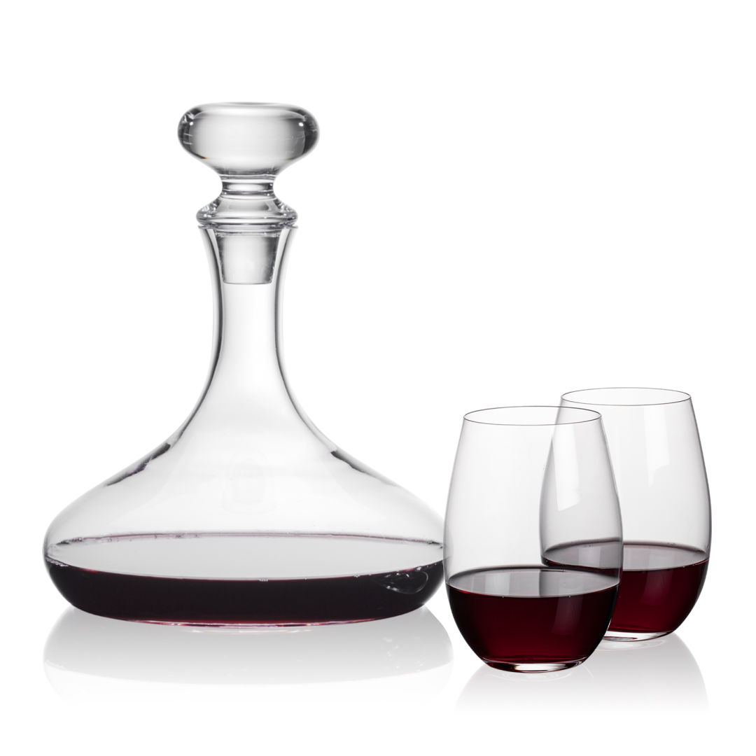 Stratford Decanter & Laurent Stemless Wine 7