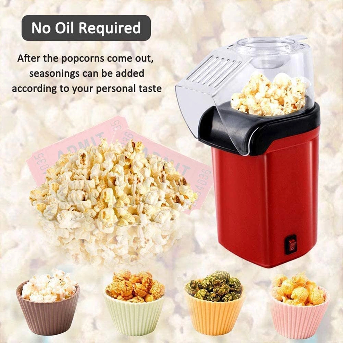 Hot Air Popcorn Popper Maker 5