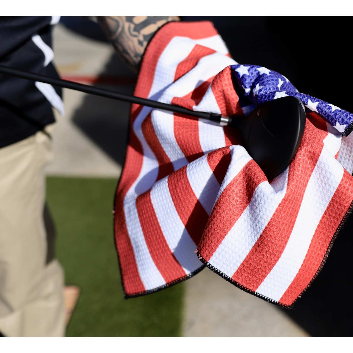 Microfiber Waffle Small Golf Towel 17