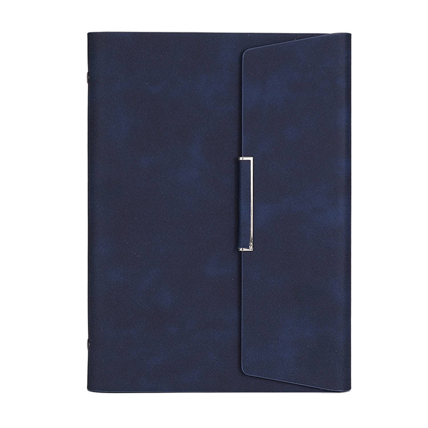 A5 PU Leather Loose Leaf Magnetic Notebook w/ Card Slots 10
