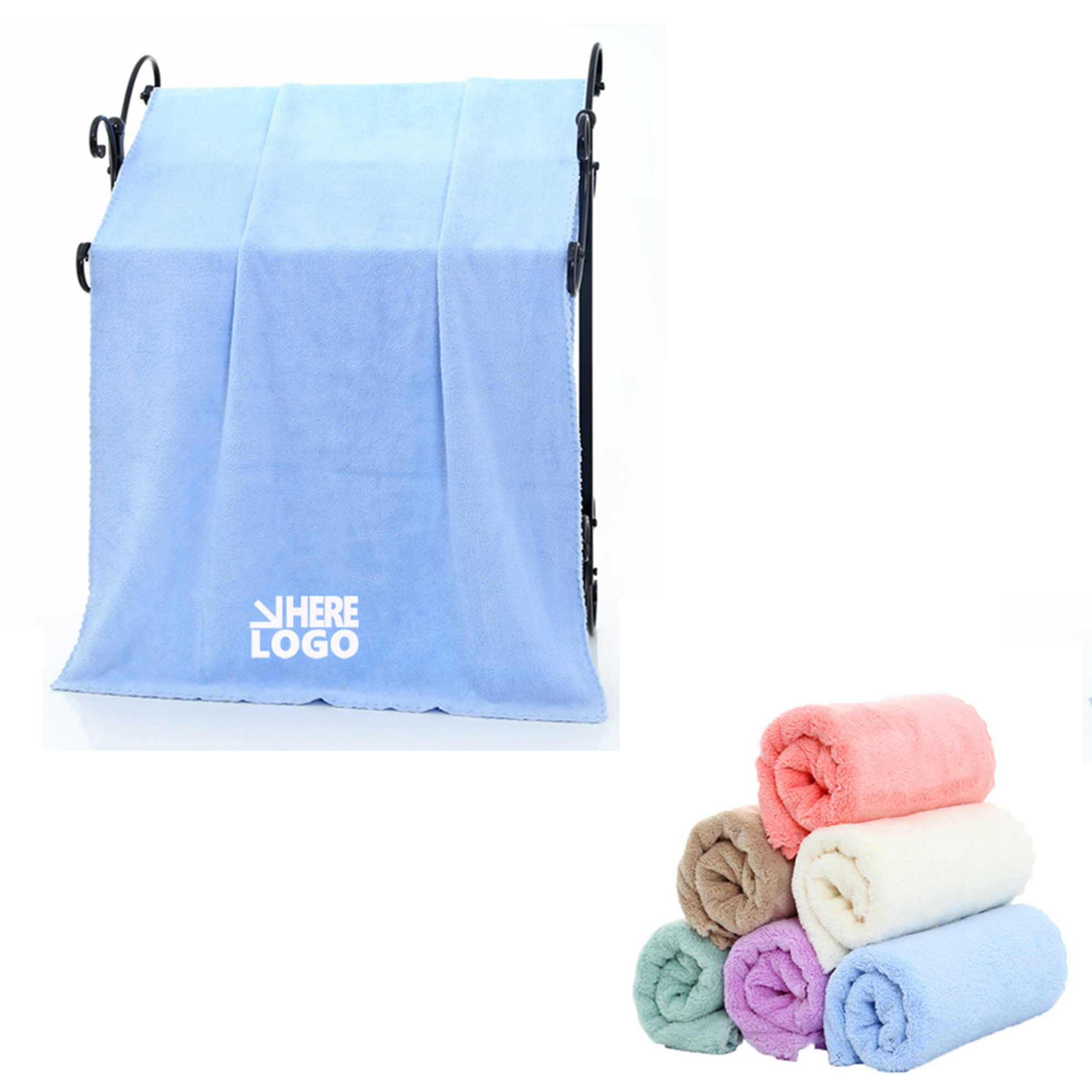 Coral Fleece Bath Towel 2