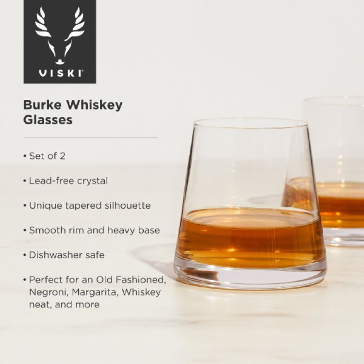 Viski® Raye Burke Whiskey Glasses, set of 2 4