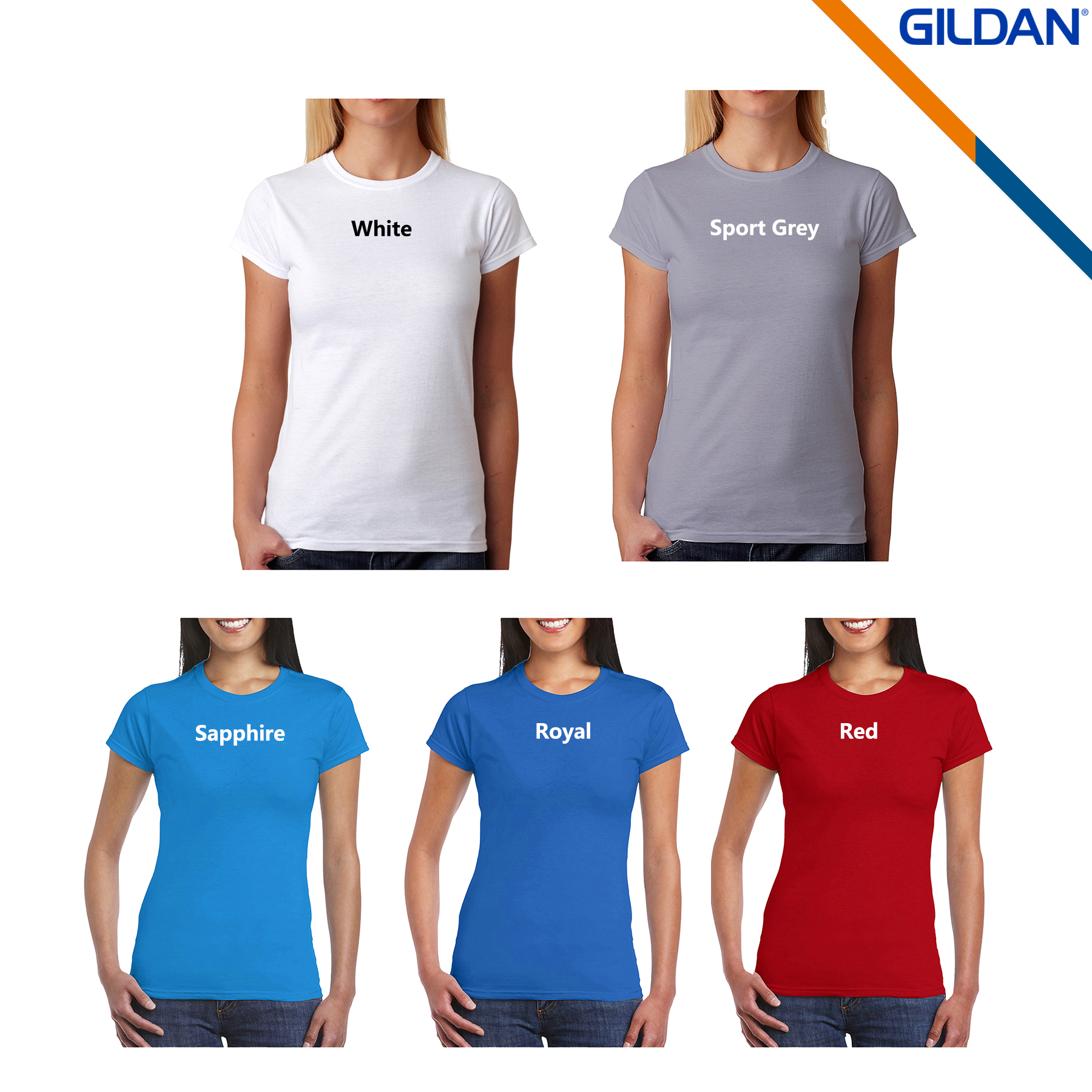 Gildan® 4.5 oz Cotton Preshrunk Ladies' Tees 2