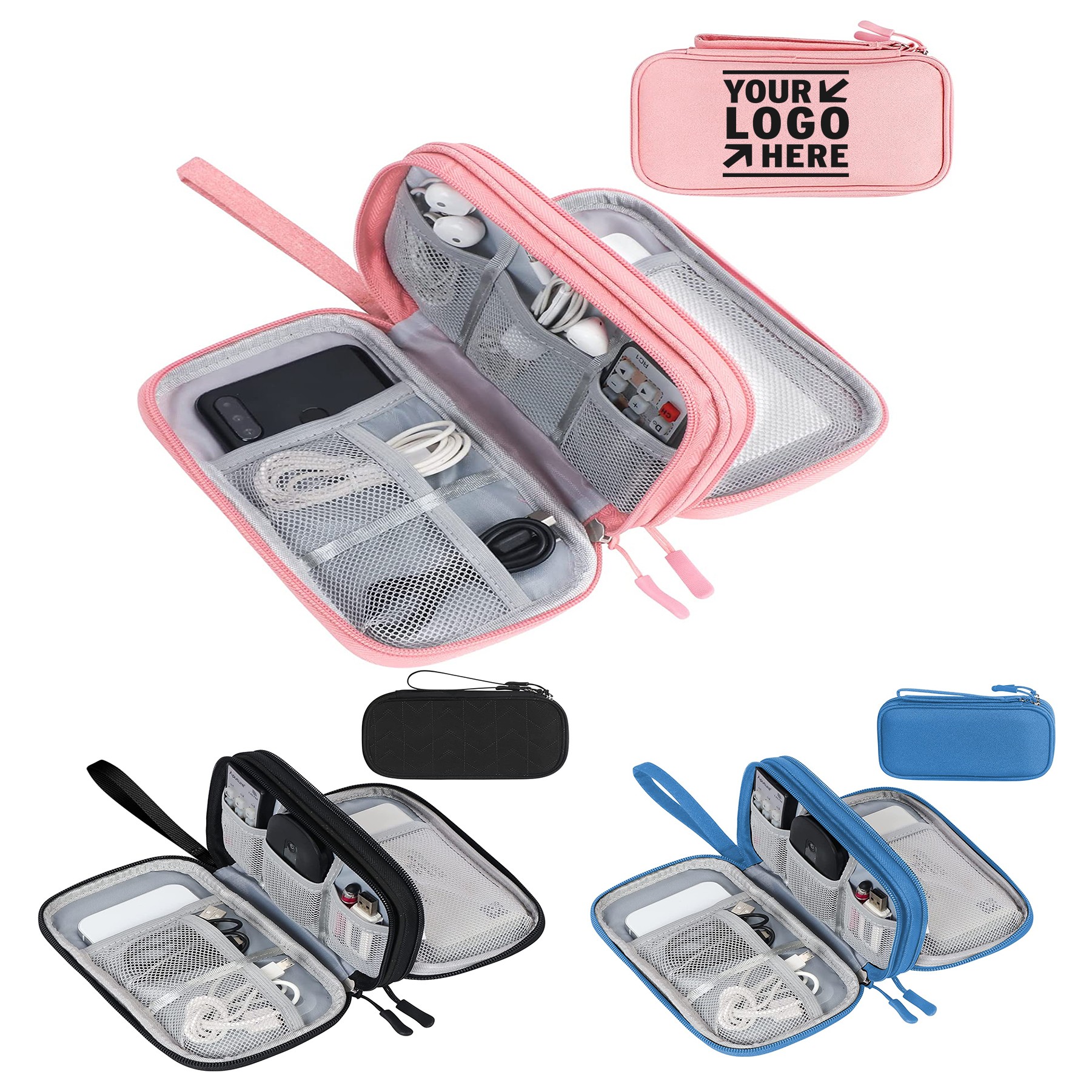 Travel Cable Organizer Bag Pouch 2