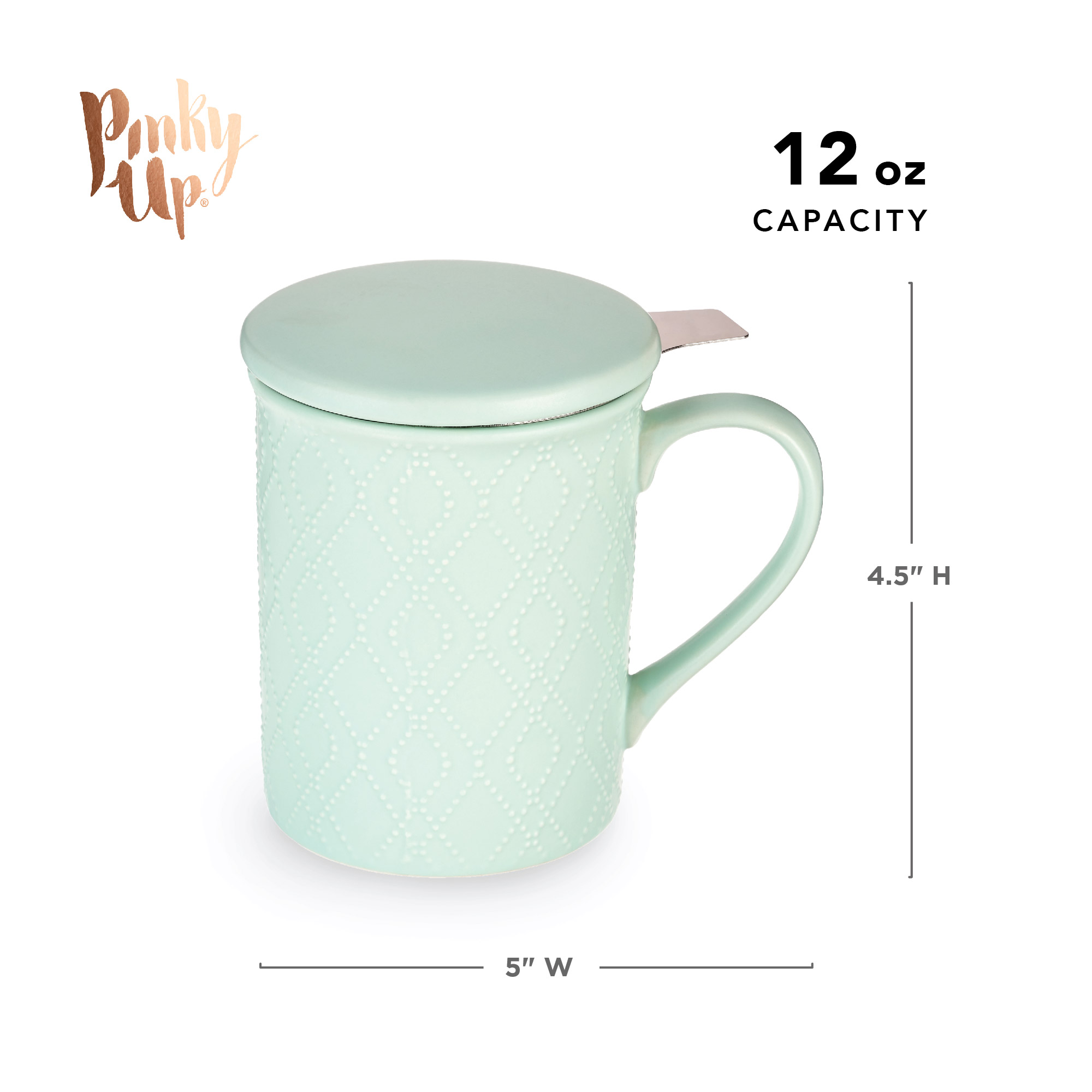 Pinky Up® Annette™ Ceramic Tea Infuser Mug 15