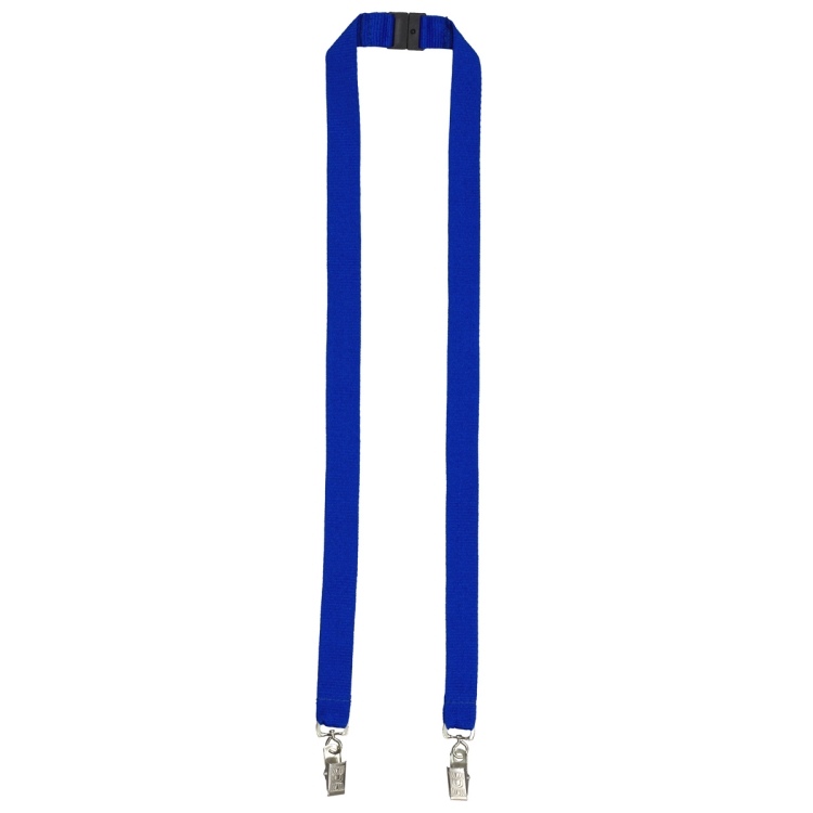 "RICARDO" 3/4" Dual Attachment Polyester Silkscreen Lanyard with FREE Breakaway Safety Release 14