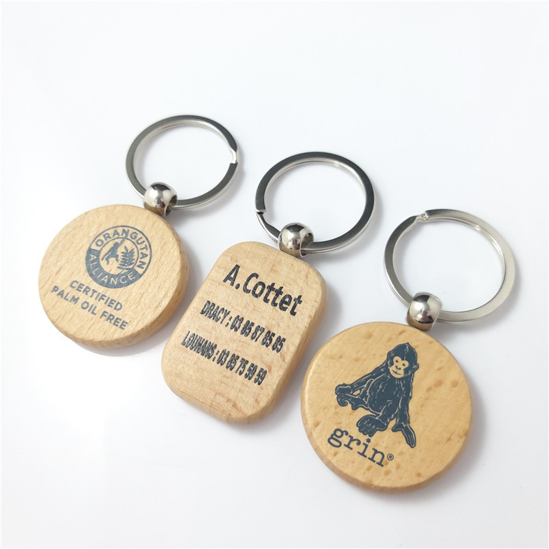 Promotional wooden keychain 8