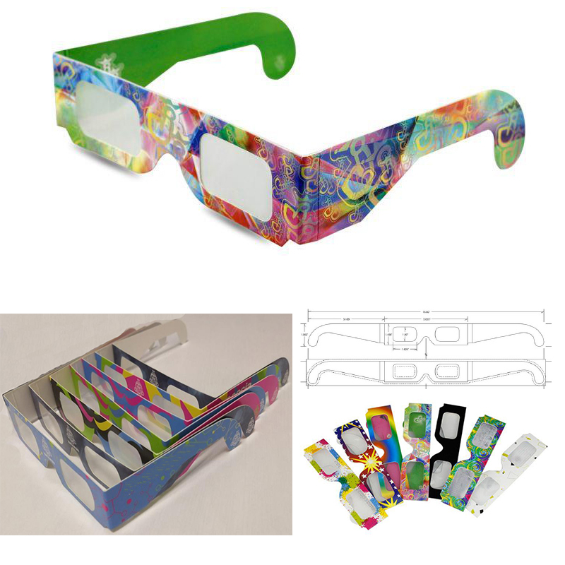 3D paper Diffraction Glasses 2