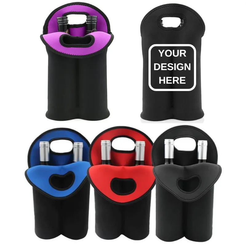 Neoprene Wine Bottle Tote 5