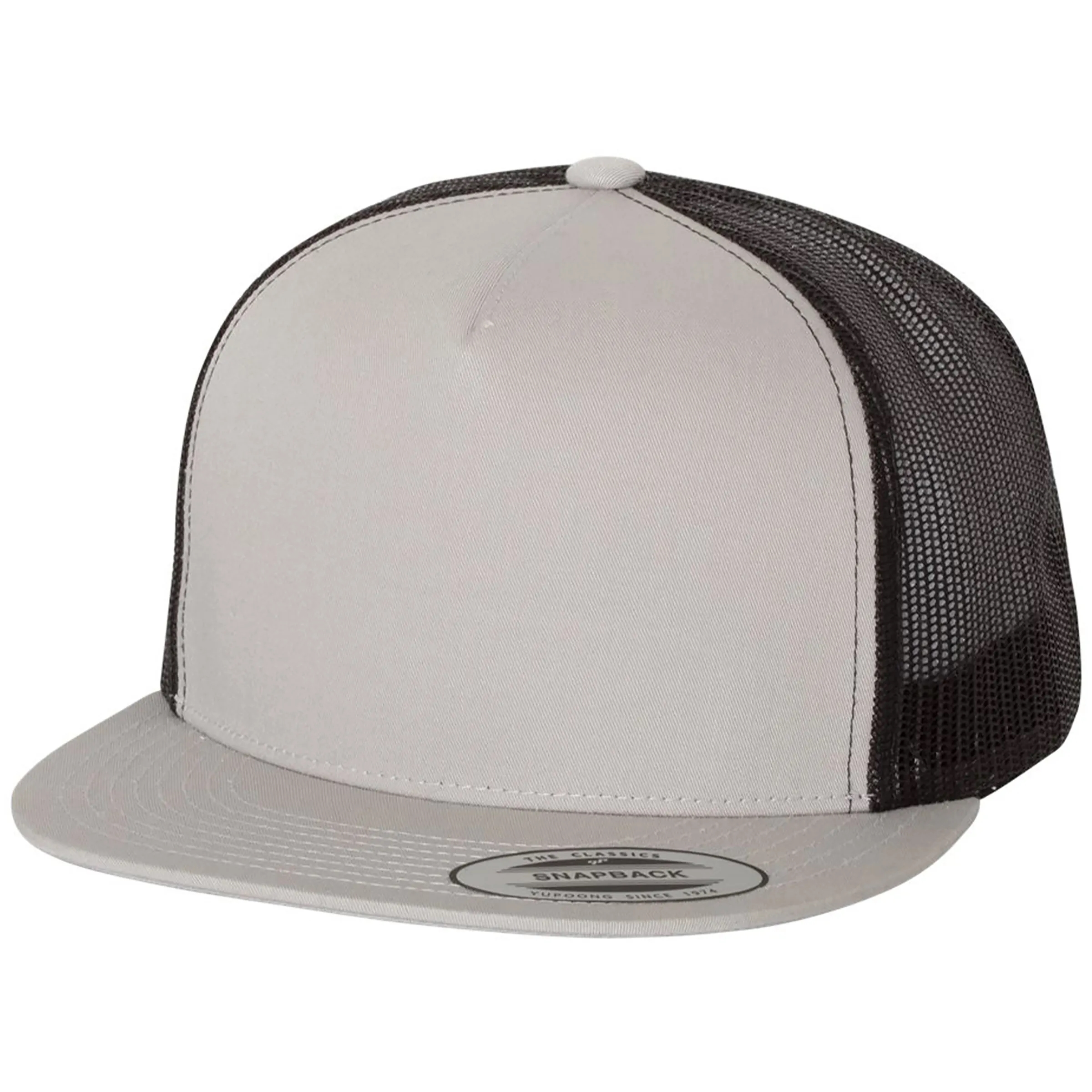 YUPOONG-CLASSIC FLAT BILL TRUCKER CAP 38